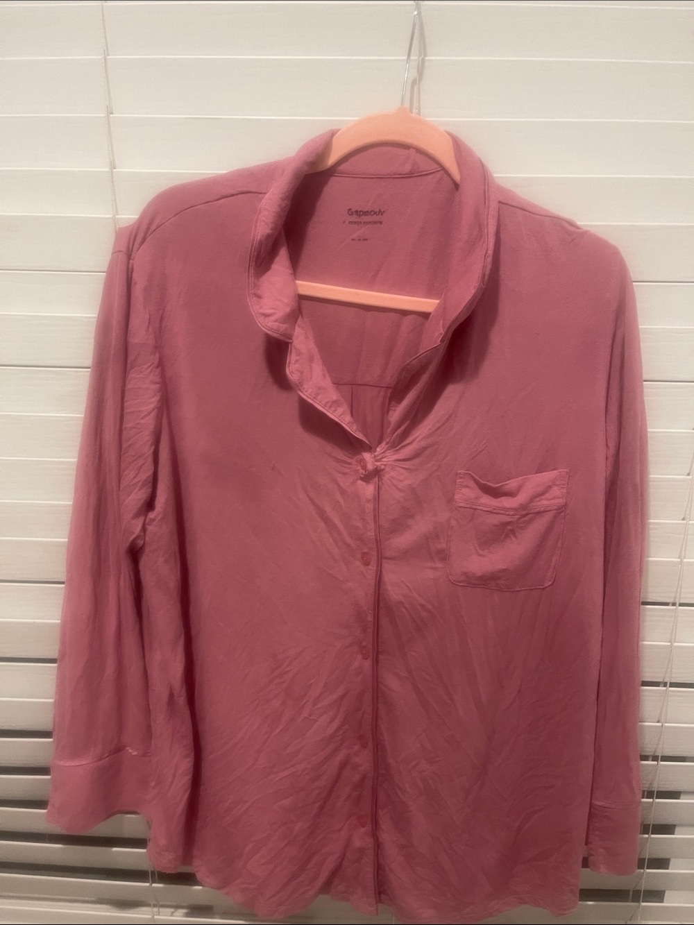 Women's Dusty Rose Button-Up Top
